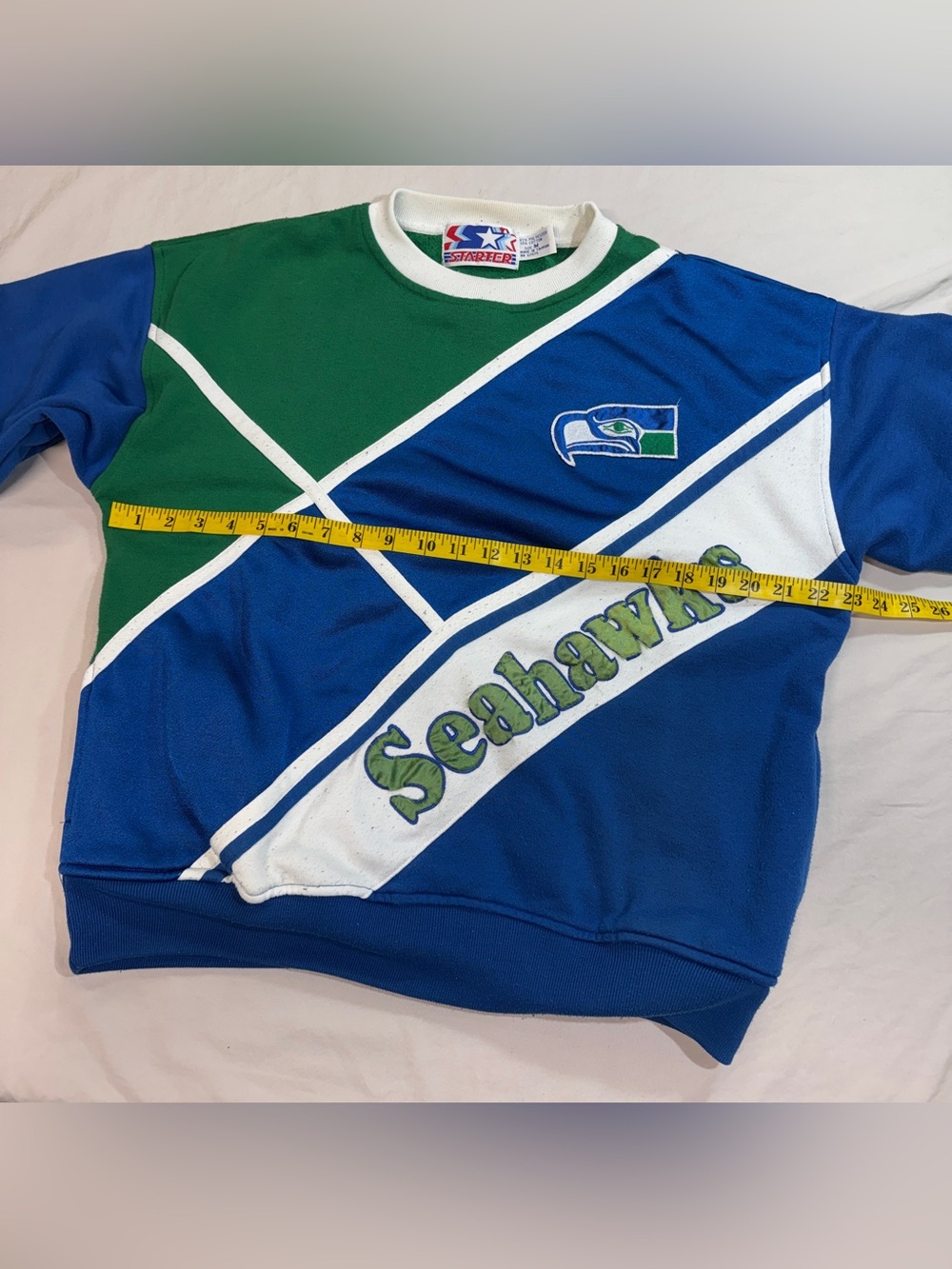 Seattle Seahawks Vintage 80s Starter Sweatshirt - NFL Football Sweater - Picture 6 of 11